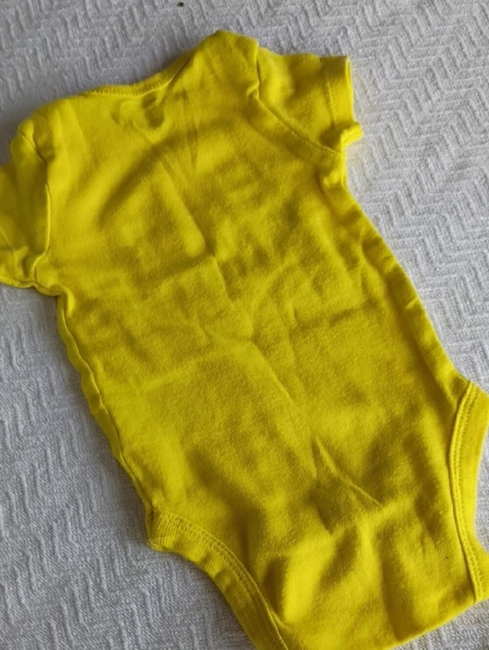 Yellow Baby One-Piece Bodysuit with Daisy & Bee Graphic